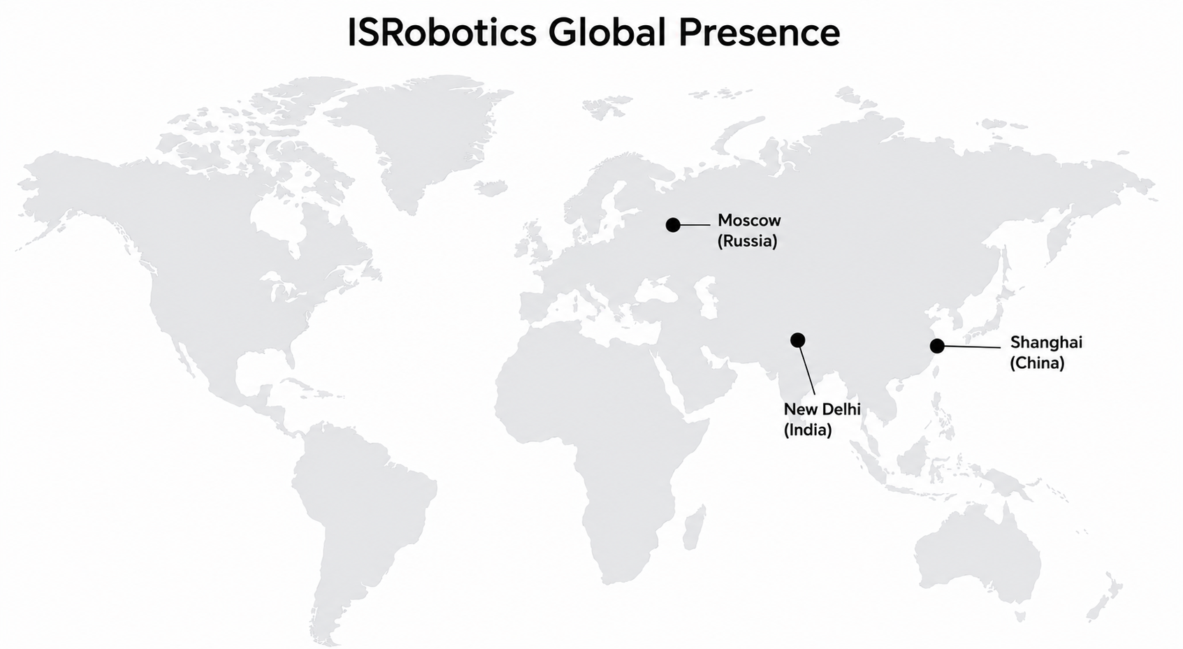 ISRobotics global supply and presence map